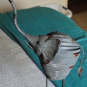 Pier 1 Metal Elephant Sculpture